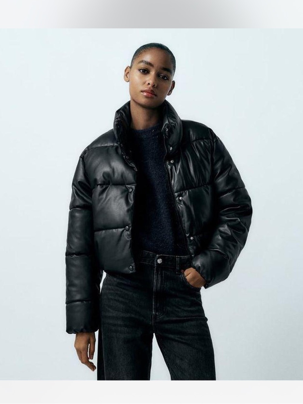 Zara XS black Puffer Jacket